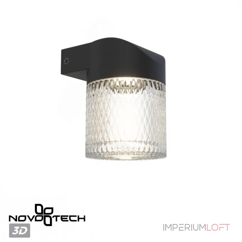 Светильник ландшафтный настенный IP65 LED 7W 4000K 175-265V ESTIMA 359293 STREET NT24 000 Черный