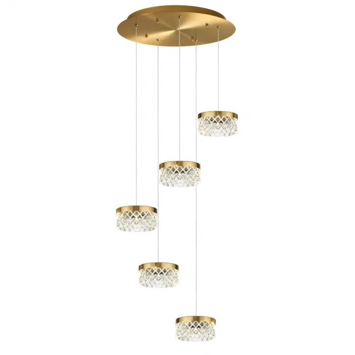 Люстра Odeon Light L-VISION ODL24 447 5032/30L LED 30W 4000K 1958лм FIVRE Прозрачный от ImperiumLoft