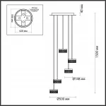 Люстра Odeon Light L-VISION ODL24 447 5032/30L LED 30W 4000K 1958лм FIVRE Прозрачный от ImperiumLoft