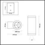 Настенный светильник Odeon Light Nature 8052/1А от ImperiumLoft