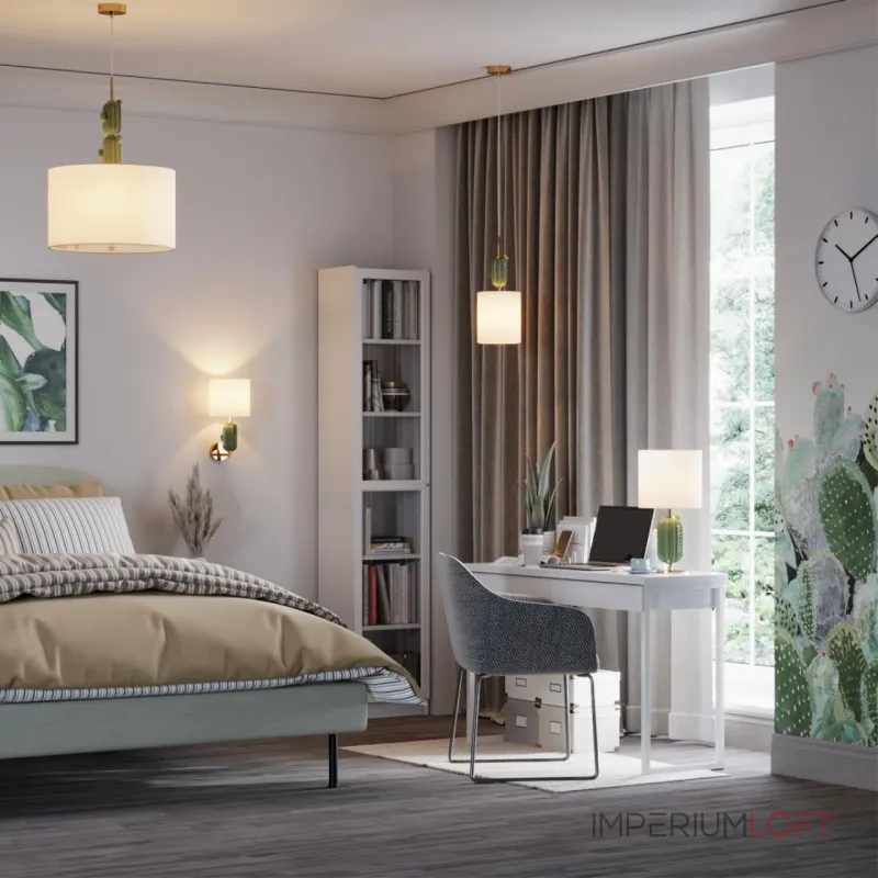 Настенный светильник Odeon Light MODERN ODL_EX24 41 5425/1W E14 1*40W CACTUS Белый