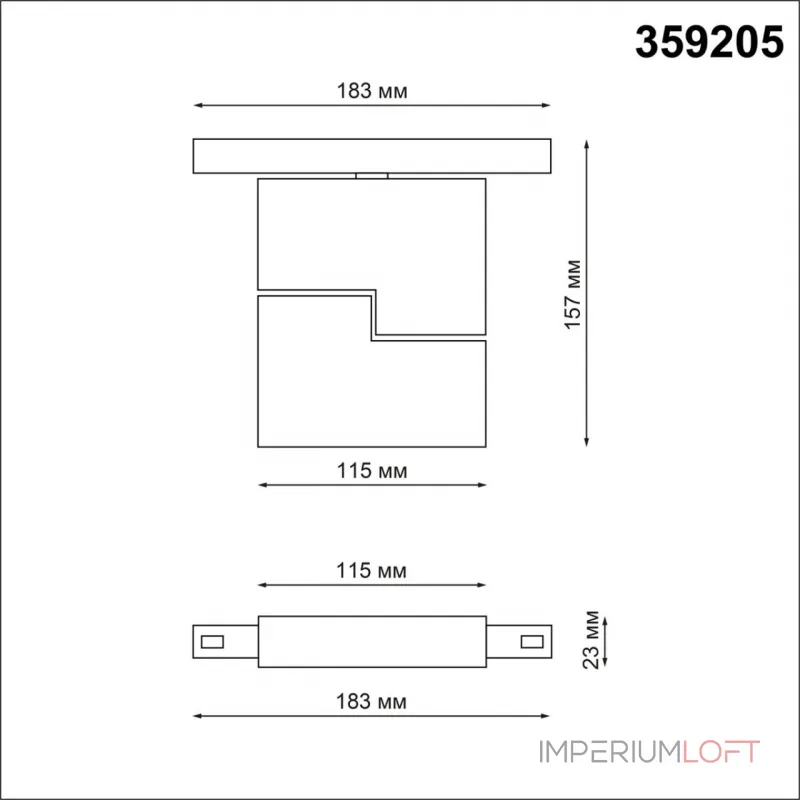 Трековый светильник FLUM Novotech SHINO NT23 078 359205 IP20 LED 3000К 10W 48V 800Лм FLUM Белый