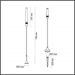 Уличный светильник Odeon Light Nature 7769/56L