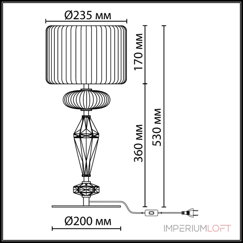 Настольная лампа Odeon Light Terra 5414/2T Настольная лампа Odeon Light Terra 5414/2T
