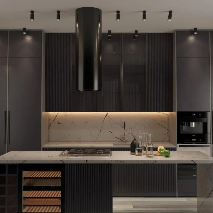 Светильник накладной IP20 GU10 9W 220V ULAR 370885 OVER NT22 253 Черный от ImperiumLoft