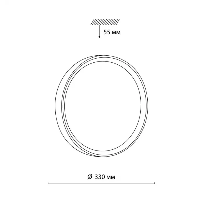 Накладной светильник Sonex Woodi 7603/CL от ImperiumLoft