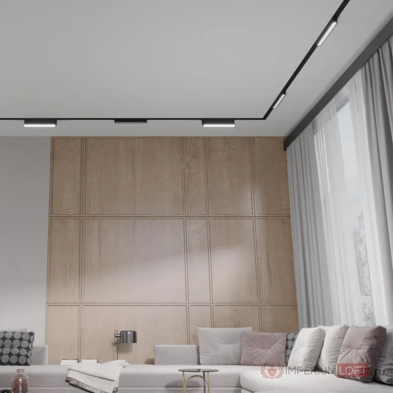 Трековый светильник SMAL Novotech SHINO NT23 047 359246 IP20 LED 12W 48V 720Лм 3000К SMAL Чёрный от ImperiumLoft