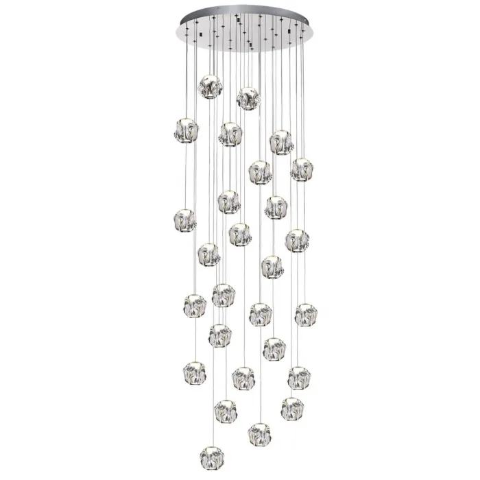 Люстра каскадная LED 120W 4000K 6000Лм JEMSTONE 5084/120L L-VISION ODL25 Хром от ImperiumLoft