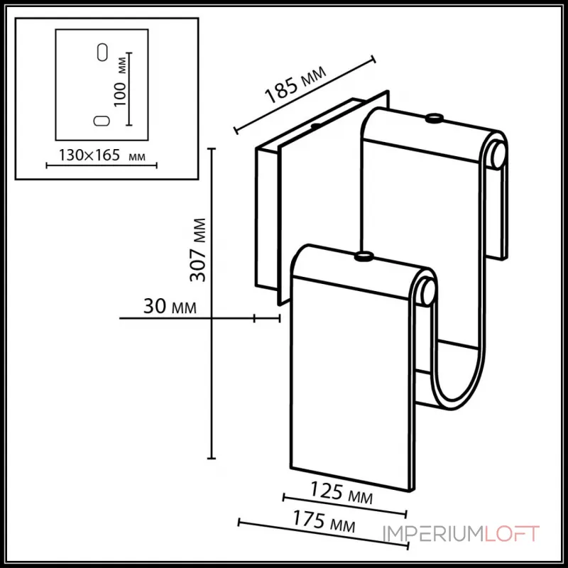 Настенный светильник Odeon light L-vision 5105/11WL Настенный светильник Odeon light L-vision 5105/11WL