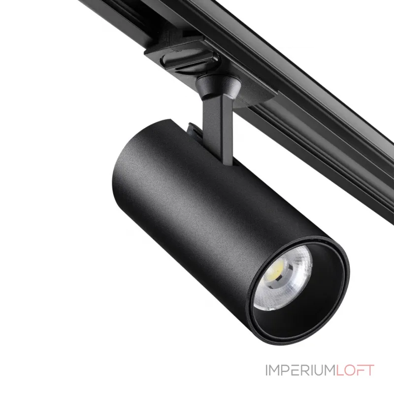 Светильник трековый однофазный трехжильный Novotech PORT NT23 121 359161 IP20 LED 24W 220V 3000К 2300Лм SELENE Чёрный