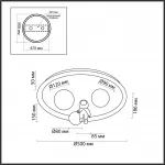 Потолочный светильник Lumion LEDIO LN23 066 6507/88CL LED 88W 3000-6000K 5668Лм 220V ATLAS Белый, Прозрачный от ImperiumLoft Потолочный светильник Lumion LEDIO LN23 066 6507/88CL LED 88W 3000-6000K 5668Лм 220V ATLAS Белый, Прозрачный от ImperiumLoft