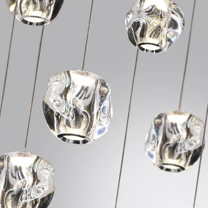 Люстра каскадная LED 120W 4000K 6000Лм JEMSTONE 5084/120L L-VISION ODL25 Хром от ImperiumLoft