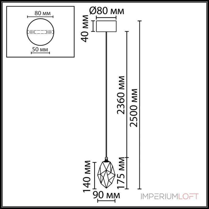 Подвесной светильник Odeon light Hightech 7114/4LC Подвесной светильник Odeon light Hightech 7114/4LC
