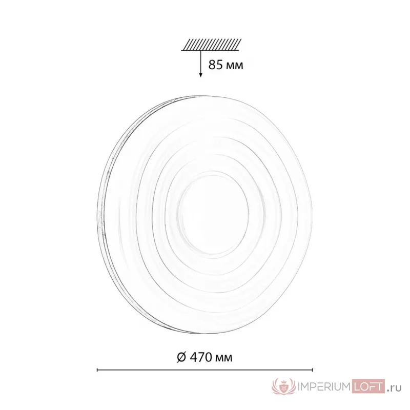 Настенно-потолочный светильник Сонекс Pale 70вт ø470 8110/5 от ImperiumLoft