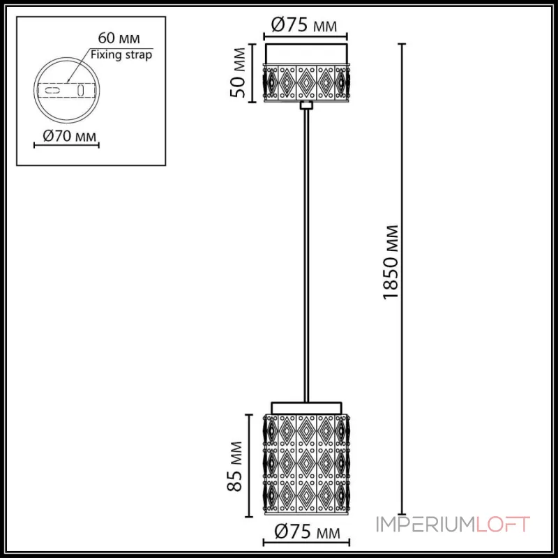 Подвесной светильник Odeon light L-vision 5453/5LA Подвесной светильник Odeon light L-vision 5453/5LA