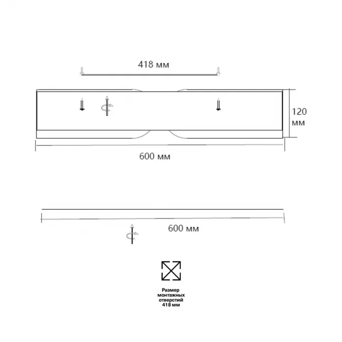 Потолочный светильник Сонекс Avra led 100вт ø600 8146/1Т от ImperiumLoft
