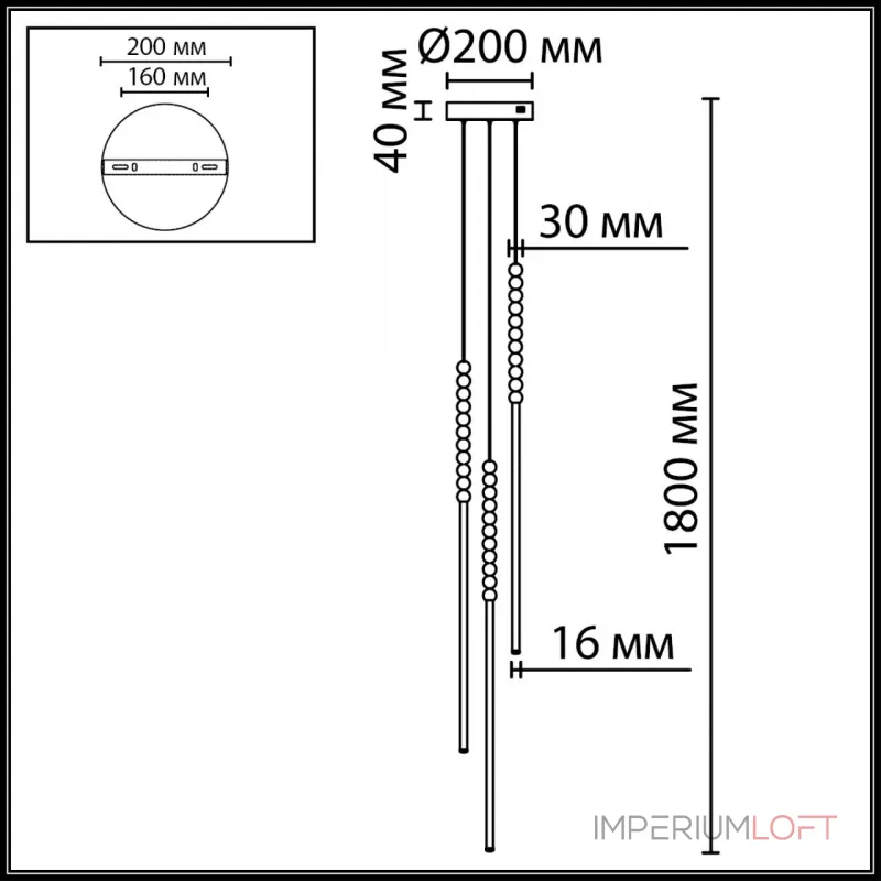 Подвесной светильник Odeon light Hightech 7149/33L Подвесной светильник Odeon light Hightech 7149/33L