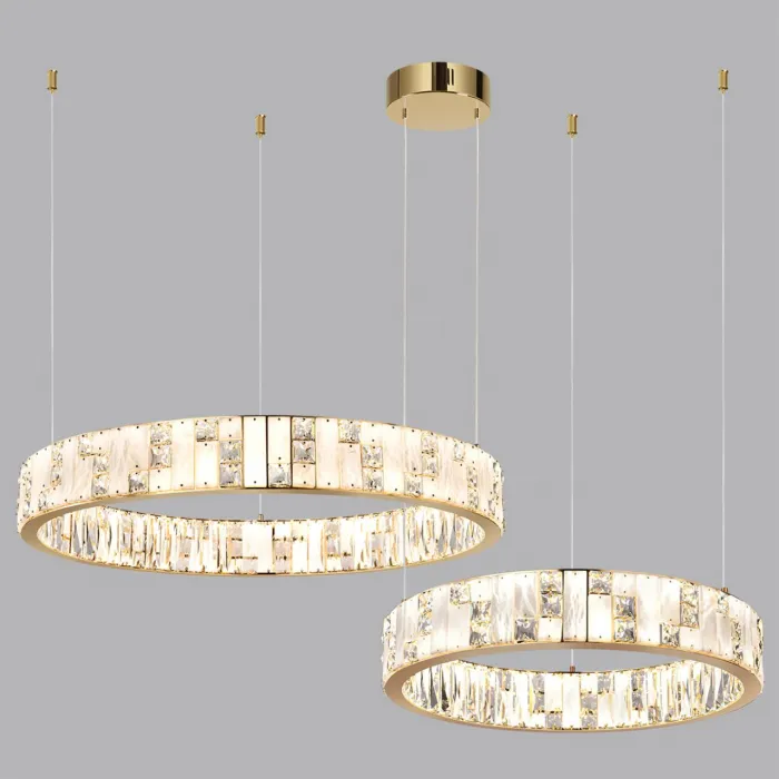 Люстра Odeon LightHALL ODL24 495 5072/100L LED 100W 3700K CROSSA Белый от ImperiumLoft