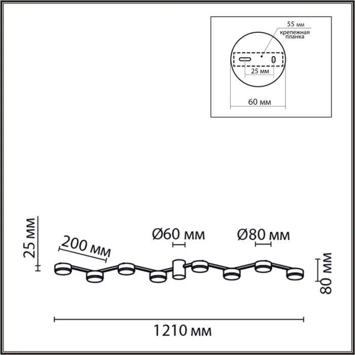 Люстра потолочная Lumion Comfi 6534/57L от ImperiumLoft