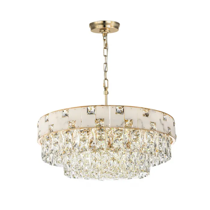 Люстра Odeon Light HALL ODL24 49 5076/12 E14 12*40W CHESSI Белый от ImperiumLoft