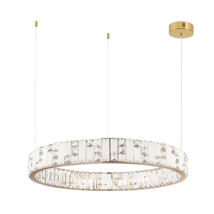Люстра Odeon LightHALL ODL24 495 5072/100L LED 100W 3700K CROSSA Белый от ImperiumLoft
