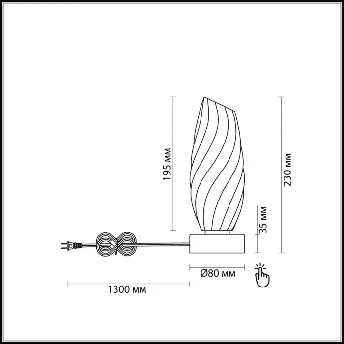 Настольные Lumion MODERNI LN23 105 6518/1T G9 1*40W 220V SHIVON Белый от ImperiumLoft