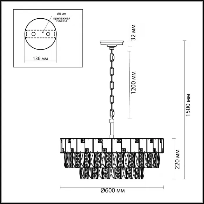 Люстра Odeon Light HALL ODL24 49 5076/12 E14 12*40W CHESSI Белый от ImperiumLoft