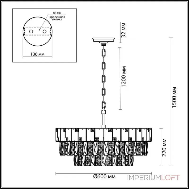 Подвесная люстра Odeon Light HALL ODL24 49 5076/12 E14 12*40W CHESSI 