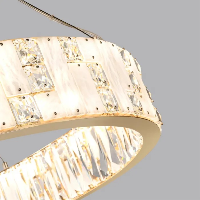 Люстра Odeon LightHALL ODL24 495 5072/100L LED 100W 3700K CROSSA Белый от ImperiumLoft