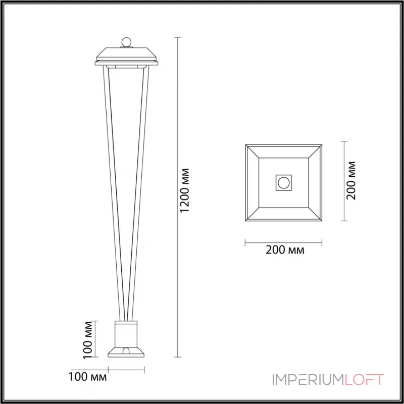 Уличный светильник Odeon Light Nature 7717/52L