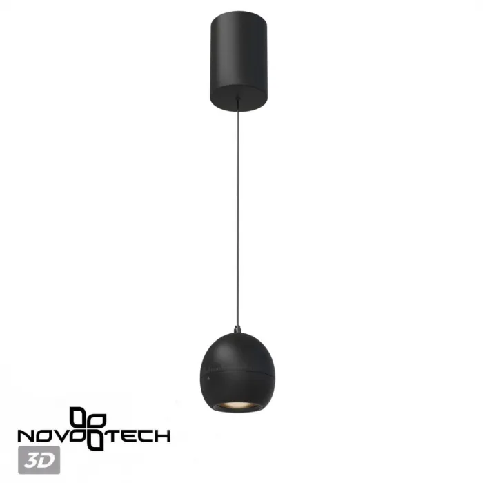 Светильник подвесной IP20 LED 7W 3000K 760Лм 170-265V SFERO 359342 OVER NT24 Черный от ImperiumLoft