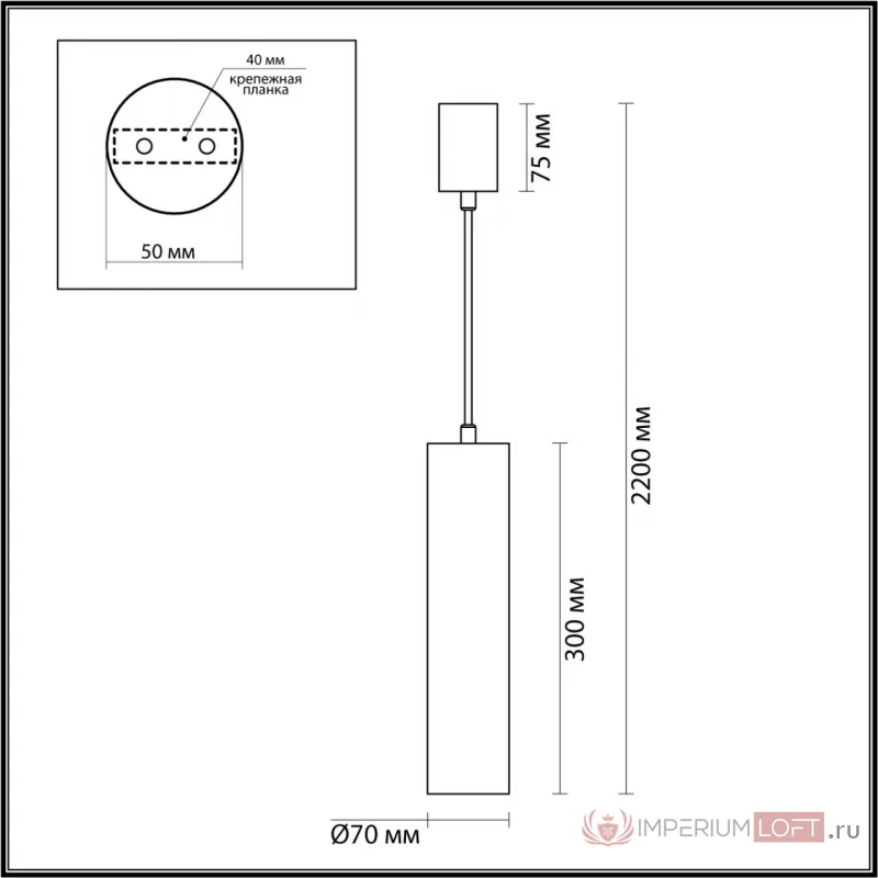 Подвесной светильник Odeon Light L-vision 7758/36L от ImperiumLoft