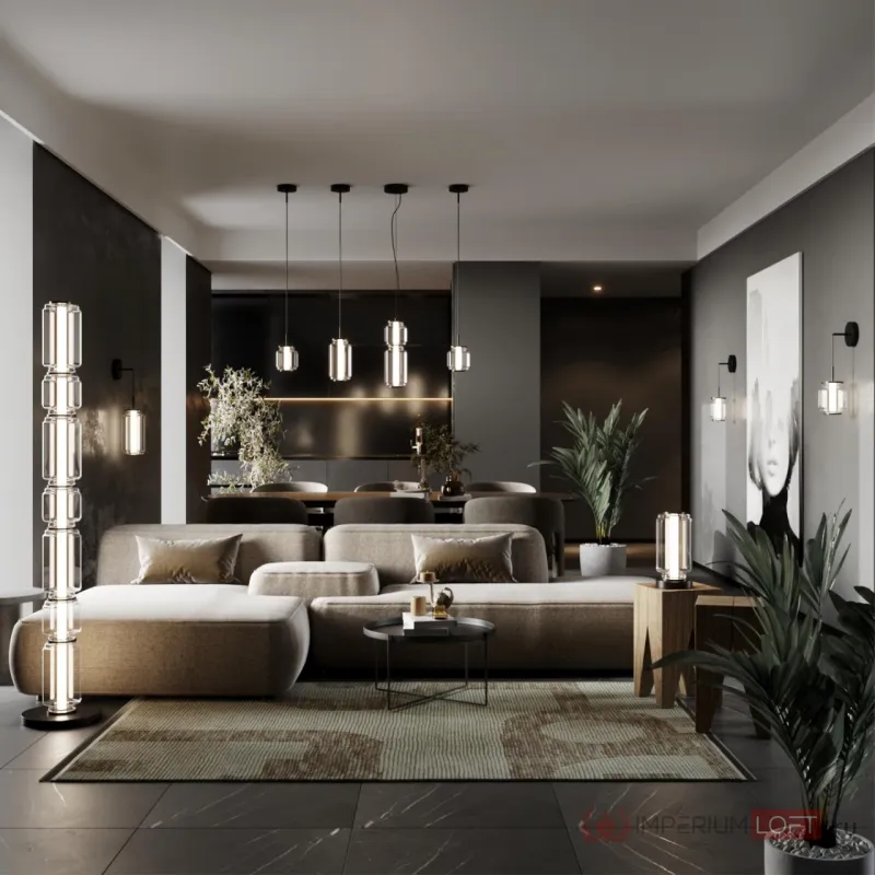 Напольный светильник Odeon Light HIGHTECH ODL_EX24 37 5409/53FL LED 53W 3000K 3200Лм JAM Прозрачный от ImperiumLoft