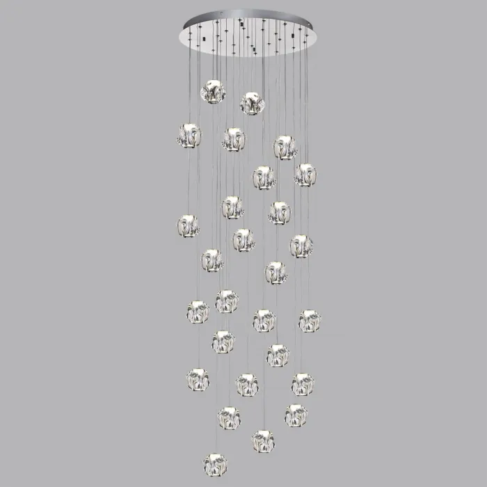 Люстра каскадная LED 120W 4000K 6000Лм JEMSTONE 5084/120L L-VISION ODL25 Хром от ImperiumLoft