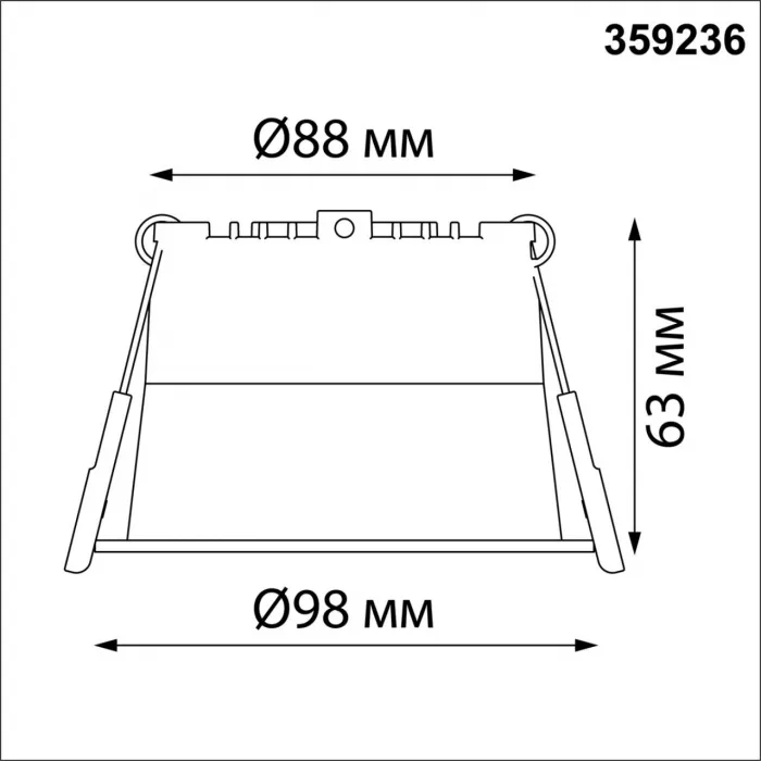Светильник встраиваемый светодиодный Novotech SPOT NT23 282 359236 IP20 LED 12W 220V 840Лм 3000К TRAN Белый от ImperiumLoft