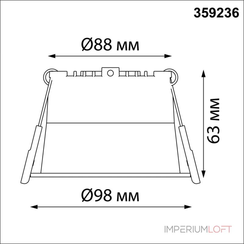 Светильник встраиваемый светодиодный Novotech SPOT NT23 282 359236 IP20 LED 12W 220V 840Лм 3000К TRAN Белый