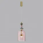 Подвесной светильник Odeon Light L-VISION ODL24 298 5045/12L LED 12W 4000К 1400Лм PALLETA Розовый