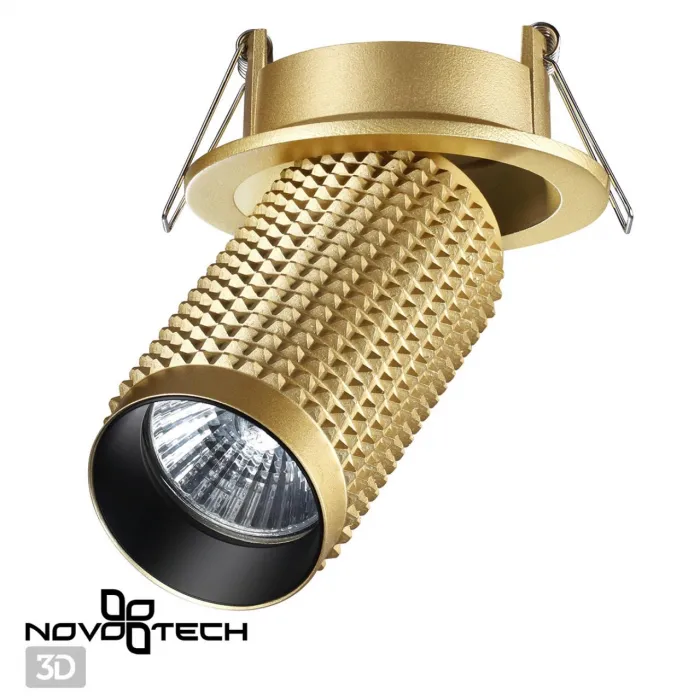 Светильник встраиваемый IP20 GU10 50W 220V MAIS 370747 SPOT NT21 250 Золотой от ImperiumLoft