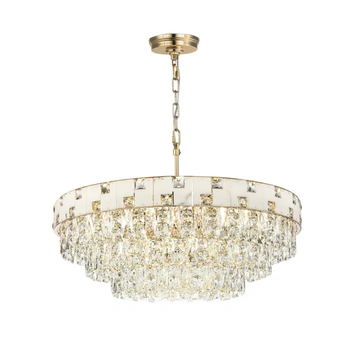 Люстра Odeon Light HALL ODL24 49 5076/21 E14 21*40W CHESSI Белый от ImperiumLoft