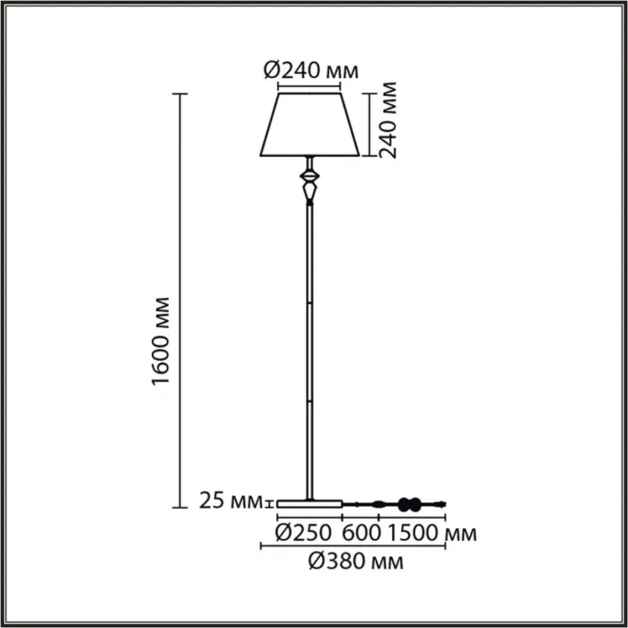 Торшер Lumion Classi 8275/1F от ImperiumLoft
