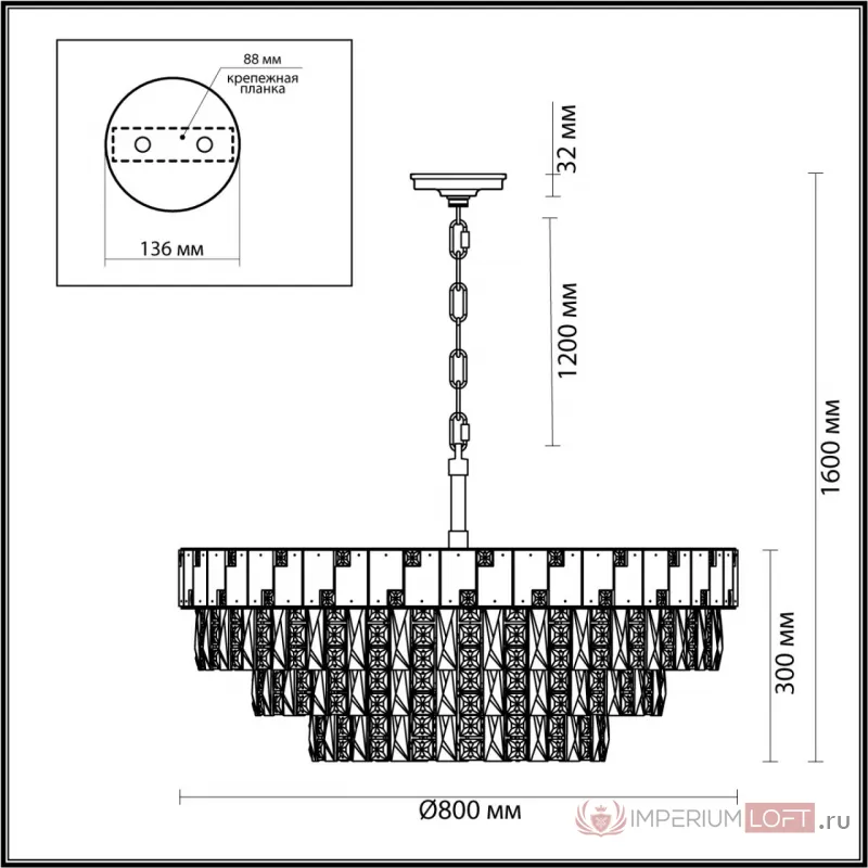 Люстра Odeon Light HALL ODL24 49 5076/21 E14 21*40W CHESSI Белый от ImperiumLoft