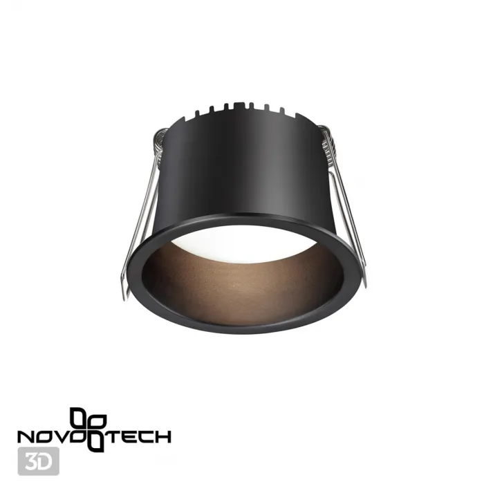 Светильник встраиваемый светодиодный IP20 LED 4000К 6W 220V TRAN 358898 SPOT NT22 283 Черный от ImperiumLoft
