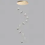 Люстра каскадная LED 60W 4000K 2800Лм JEMSTONE 5085/60L L-VISION ODL25 Золотой от ImperiumLoft