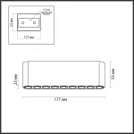 Потолочный светильник Odeon Light Hightech 8073/1F