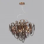 Люстра Odeon Light HALL ODL24 397 5066/12 G9 12*40W CHAINY Коричневый от ImperiumLoft