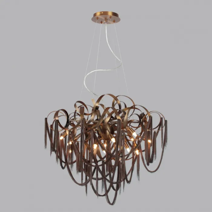 Люстра Odeon Light HALL ODL24 397 5066/12 G9 12*40W CHAINY Коричневый от ImperiumLoft