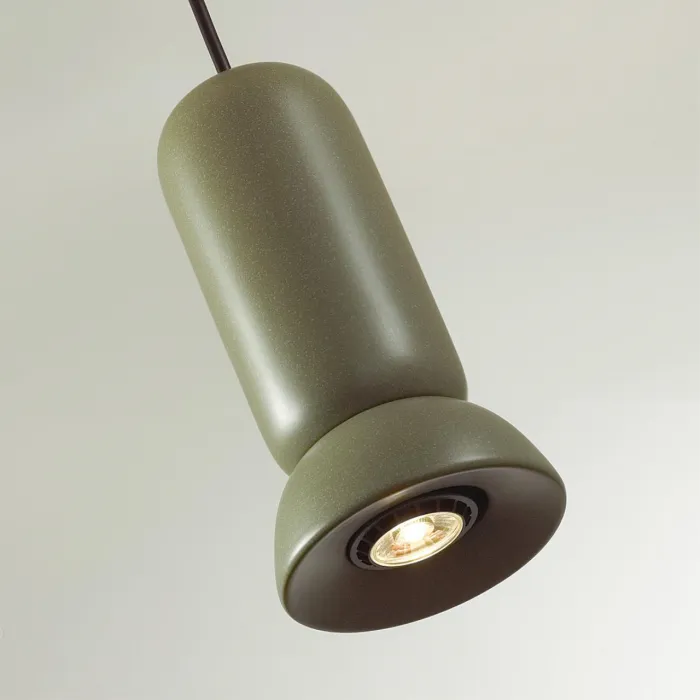 Подвесной светильник Odeon Light PENDANT ODL24 315 5054/1B GU10 LED 4W KERAMA Зелёный от ImperiumLoft