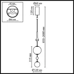 Подвесной светильник Odeon Light Callisto 5457/4L