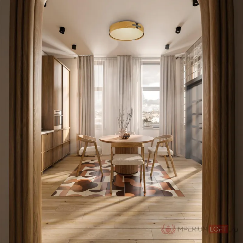 Потолочный светильник Сонекс Avra led 120вт ø700 8147/1Т от ImperiumLoft