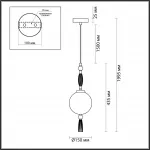 Подвесной светильник Odeon Light MODERN ODL_EX24 83 5405/1 E14 1*40W PALLE Белый от ImperiumLoft